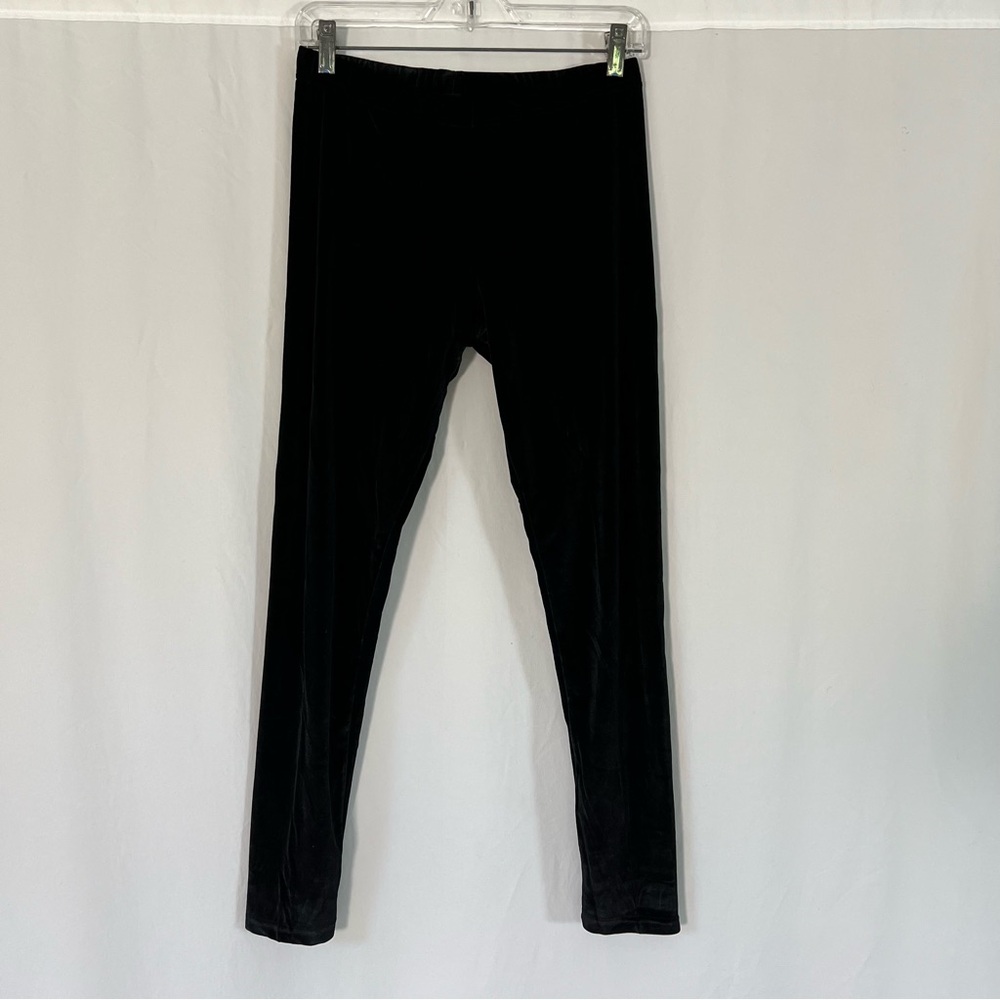 Shosho Velvet Black Pull On Pants Leggings - Picture 6 of 9